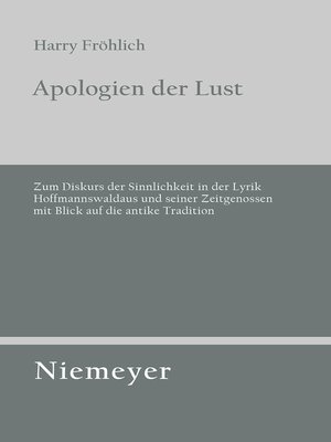 cover image of Apologien der Lust
